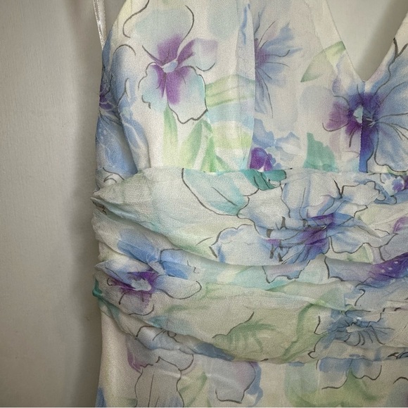 Signature by Robbie Bee Y2K 100% Silk Fairy Halter Dress. Size: 10P. - Picture 4 of 9